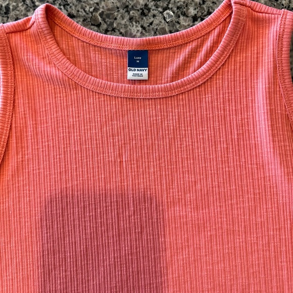 ✨NWT Old Navy LUXE High-Neck Rib-Knit SWING TANK SUGAR POPPY Women Size M - Picture 7 of 7